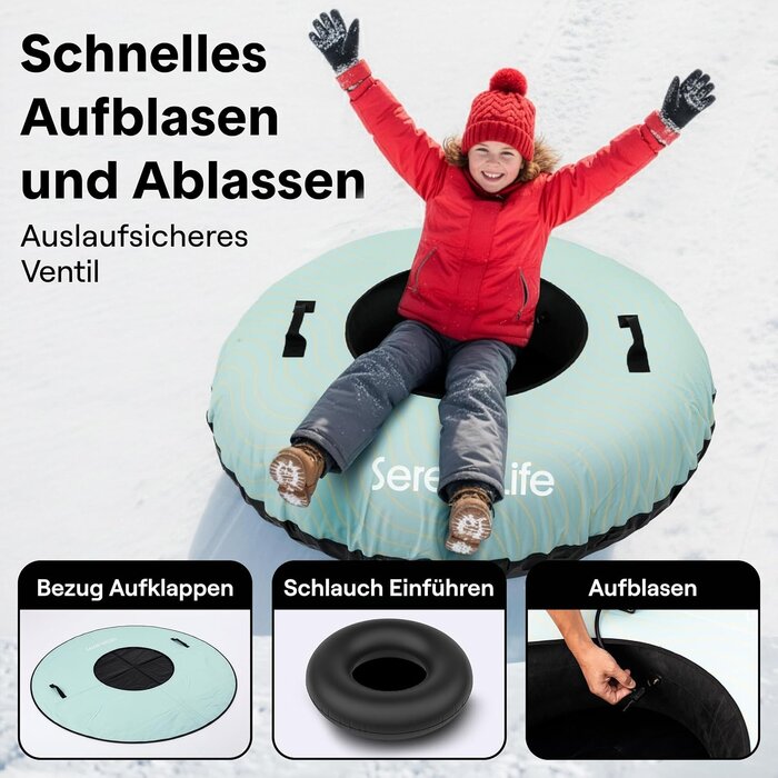 Aufblasbarer 122 cm Schneereifen für Rodelspaß - bis zu 34% sparen