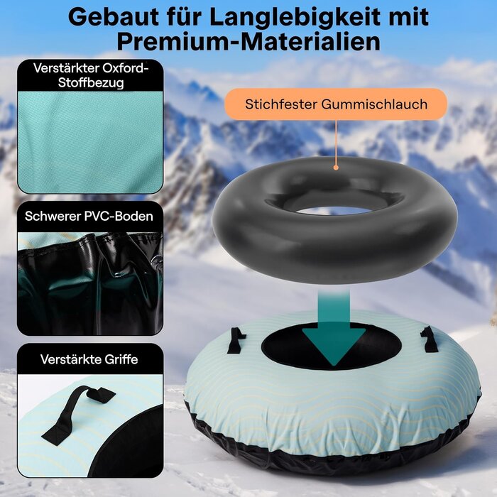 Aufblasbarer 122 cm Schneereifen für Rodelspaß - bis zu 34% sparen