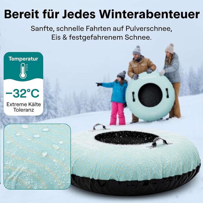Aufblasbarer 122 cm Schneereifen für Rodelspaß - bis zu 34% sparen