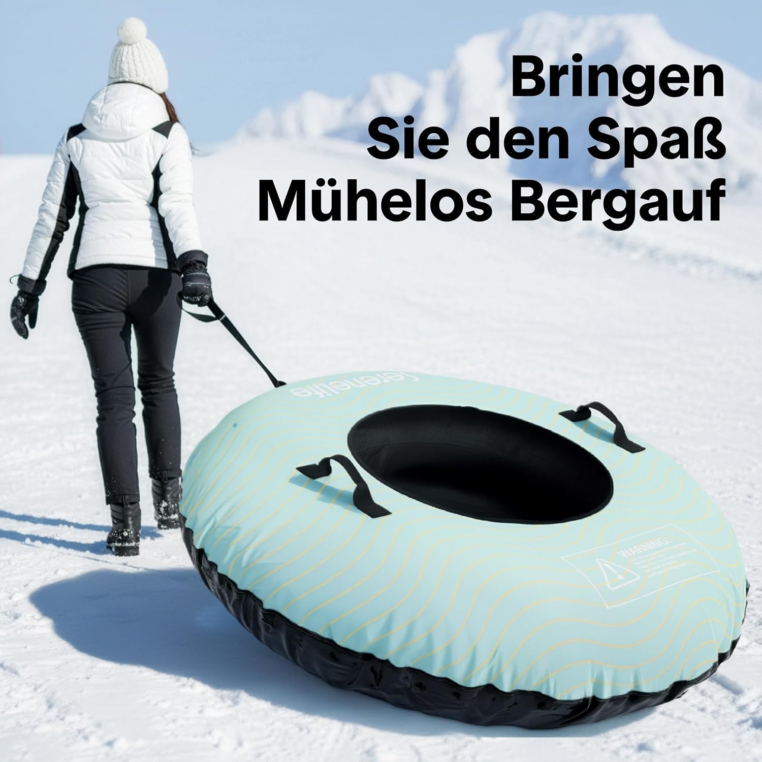Aufblasbarer 122 cm Schneereifen für Rodelspaß - bis zu 34% sparen