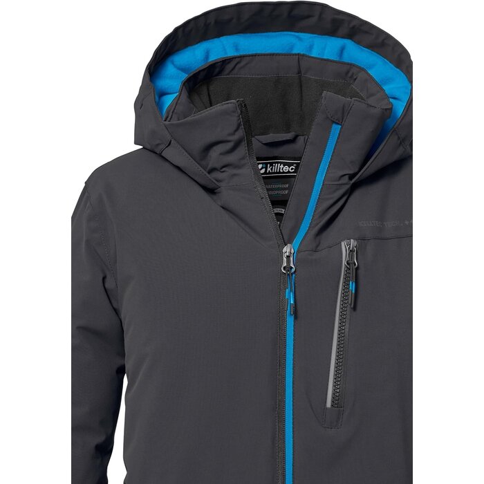 Killtec Funktions-Winterjacke für Jungen, Gr. 176 - Schwarz-Blau - bis zu 34% sparen