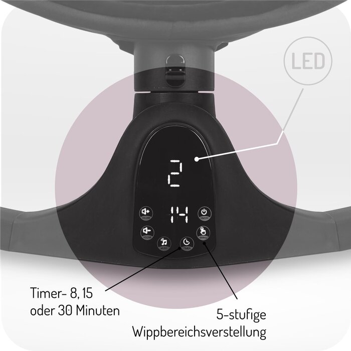 Elektrische Babyschaukel bis 9 kg - Bluetooth, Fernbedienung & bis zu 34% Rabatt