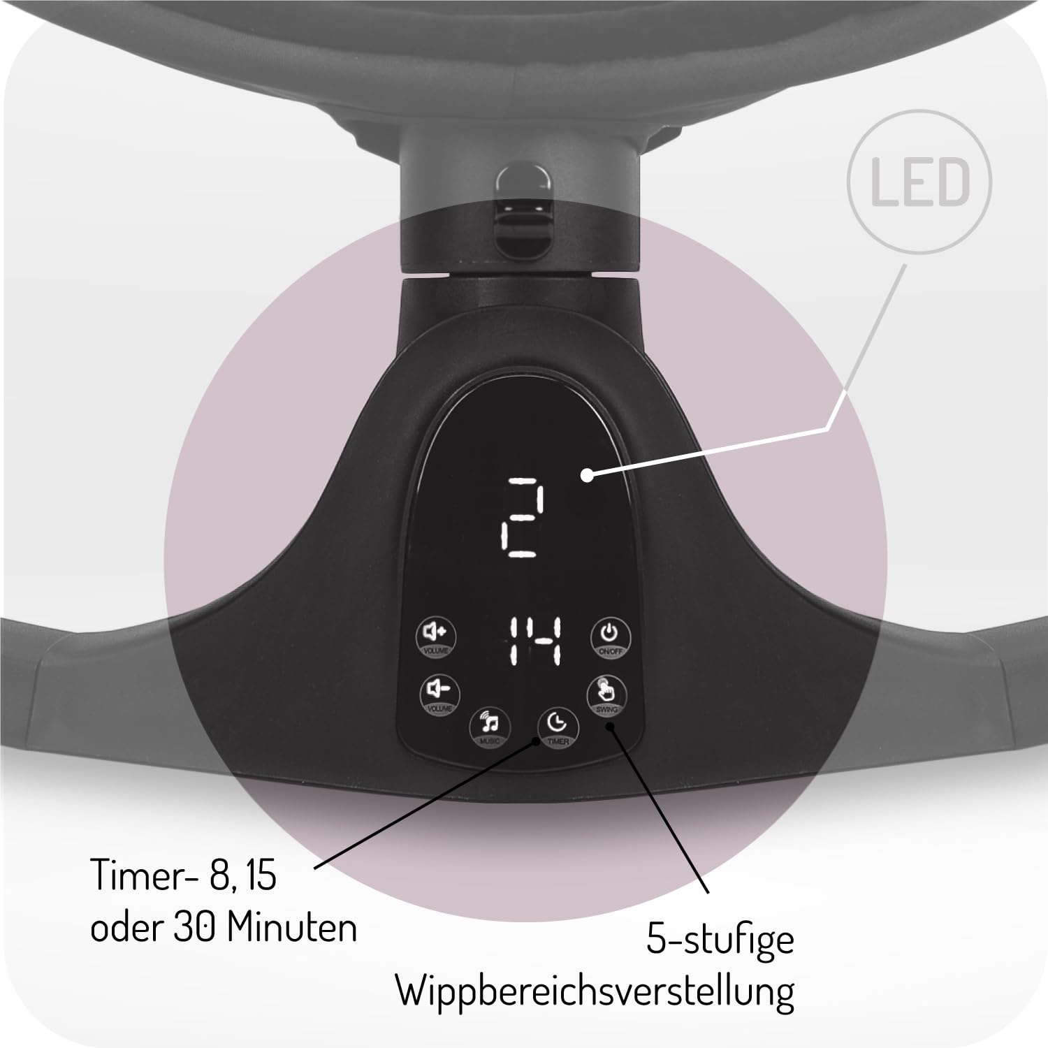 Elektrische Babyschaukel bis 9 kg - Bluetooth, Fernbedienung & bis zu 34% Rabatt