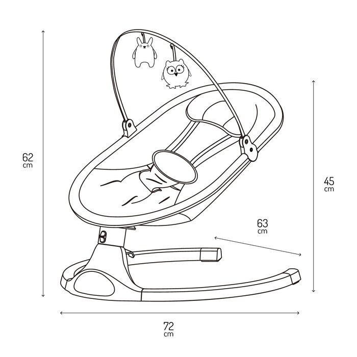 Elektrische Babyschaukel bis 9 kg - Bluetooth, Fernbedienung & bis zu 34% Rabatt