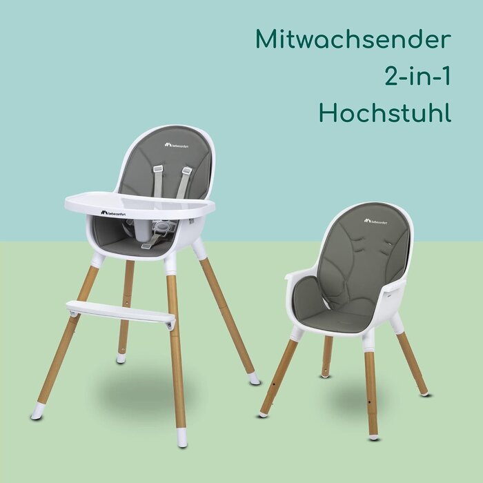 Mitwachsender Kinderstuhl 2-in-1 - Warm Grey - bis zu 34% Rabatt