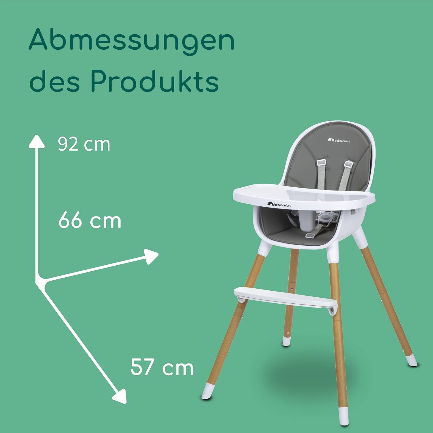 Mitwachsender Kinderstuhl 2-in-1 - Warm Grey - bis zu 34% Rabatt