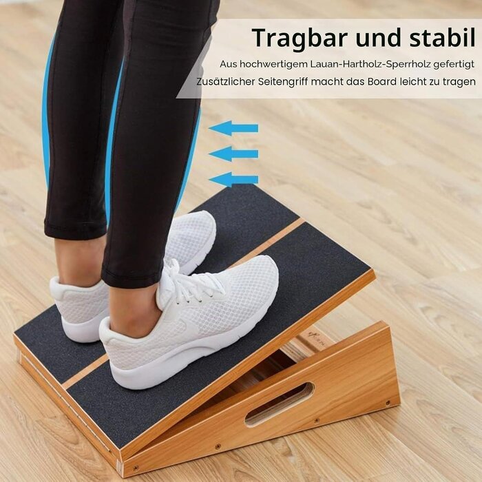 Holz-Schrägbrett zur Dehnung, 5-fach verstellbar - jetzt bis zu 35% günstiger