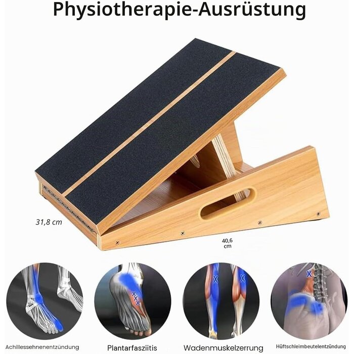 Holz-Schrägbrett zur Dehnung, 5-fach verstellbar - jetzt bis zu 35% günstiger