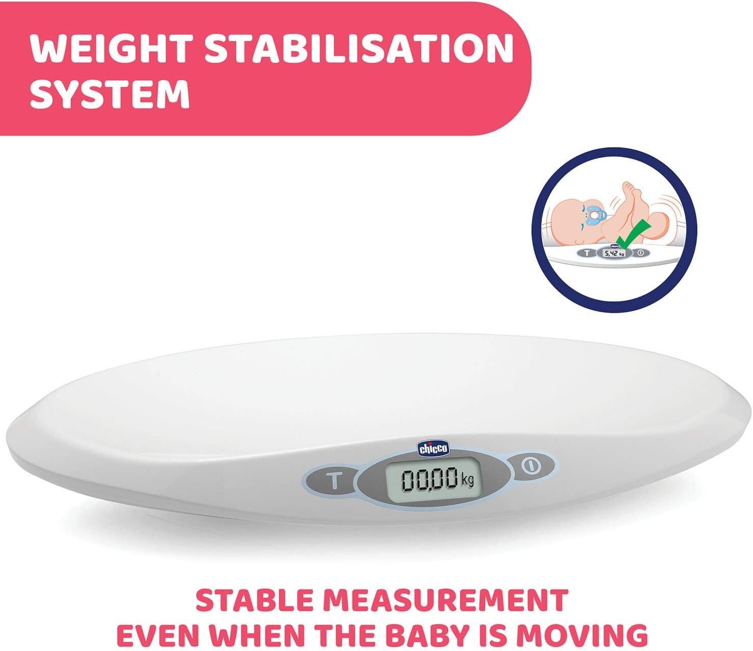Chicco Digitale Babywaage bis 20 kg - Weiß - 57% Rabatt