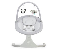 Elektrische Babywippe Grau - Aluminium - 60% Rabatt