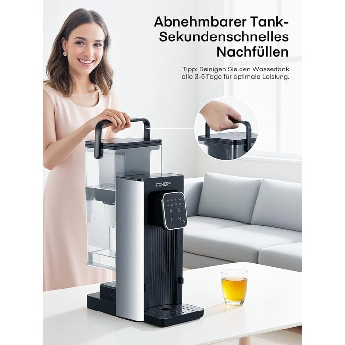 Heißwasserbereiter 2,5L 2600W mit Touchscreen - bis zu 34% sparen!