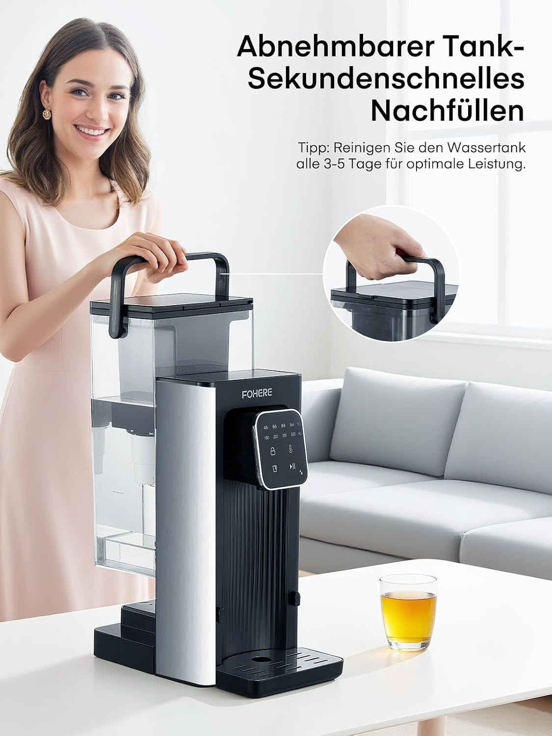 Heißwasserbereiter 2,5L 2600W mit Touchscreen - bis zu 34% sparen!