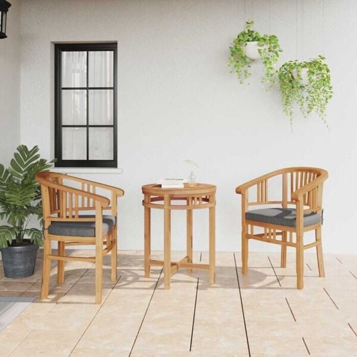Vidaxl Massive Teakholz-Gartenstühle 2er-Set - bis zu 35% Rabatt