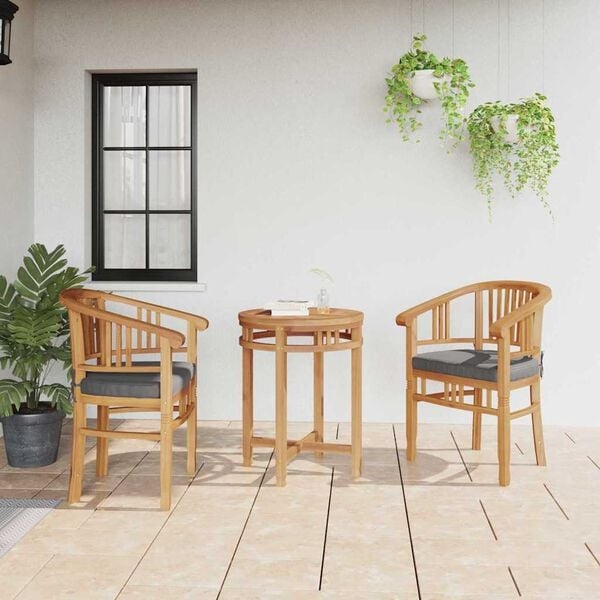 Vidaxl Massive Teakholz-Gartenstühle 2er-Set - bis zu 35% Rabatt