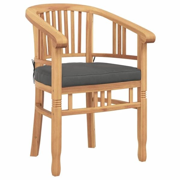 Vidaxl Massive Teakholz-Gartenstühle 2er-Set - bis zu 35% Rabatt