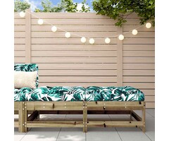 Vidaxl 2er-Set Garten-Fußhocker mit Kissen Kiefernholz, bis zu 34% günstiger