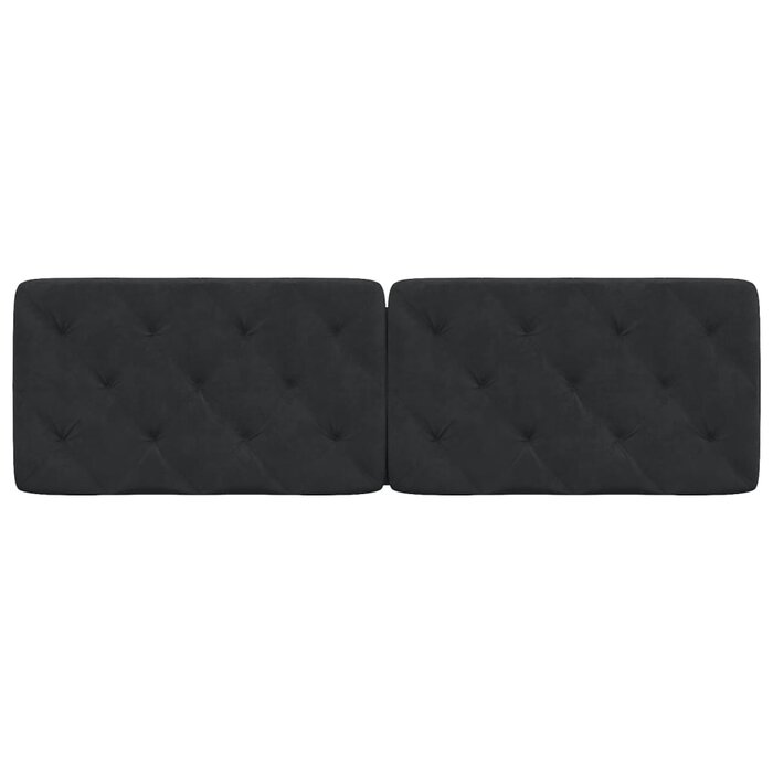 Vidaxl Luxus Kopfteilkissen 160 cm, Samt schwarz - bis zu 50% Rabatt