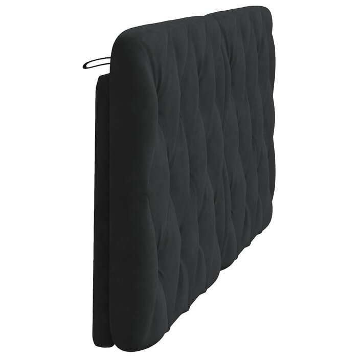 Vidaxl Luxus Kopfteilkissen 160 cm, Samt schwarz - bis zu 50% Rabatt