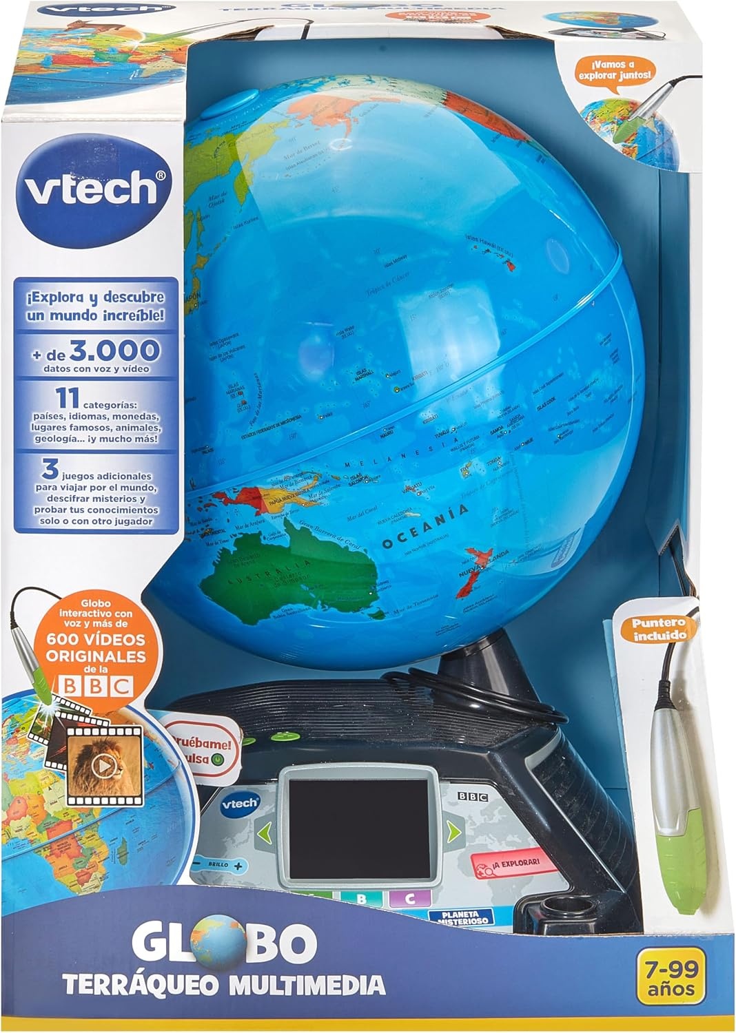 Interaktiver Multimedia-Weltglobus - 28 cm - Spanische Version - 25% Rabatt