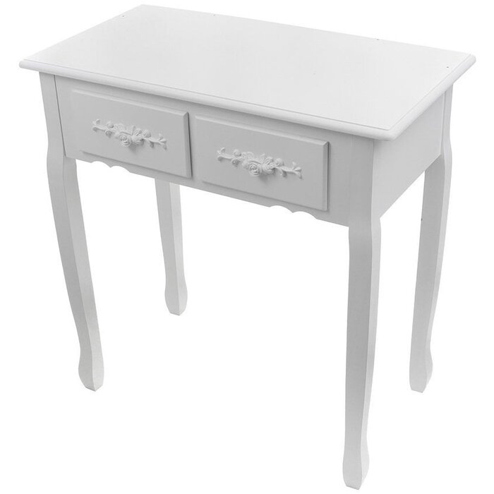Eleganter Schminktisch mit Spiegel & Hocker - Antik-Stil - bis zu 46% sparen