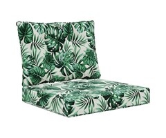 Vidaxl Gartenbankkissen mit Blattmuster 60x50,5x8cm - 56% Rabatt