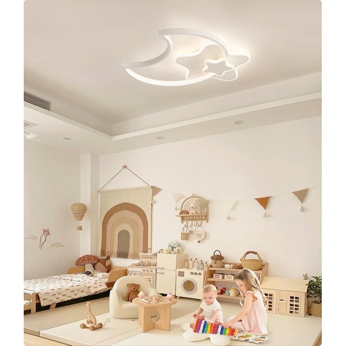 LED-Deckenleuchte Stern & Mond 45cm - Dimmbar mit Fernbedienung - bis zu 34% Rabatt