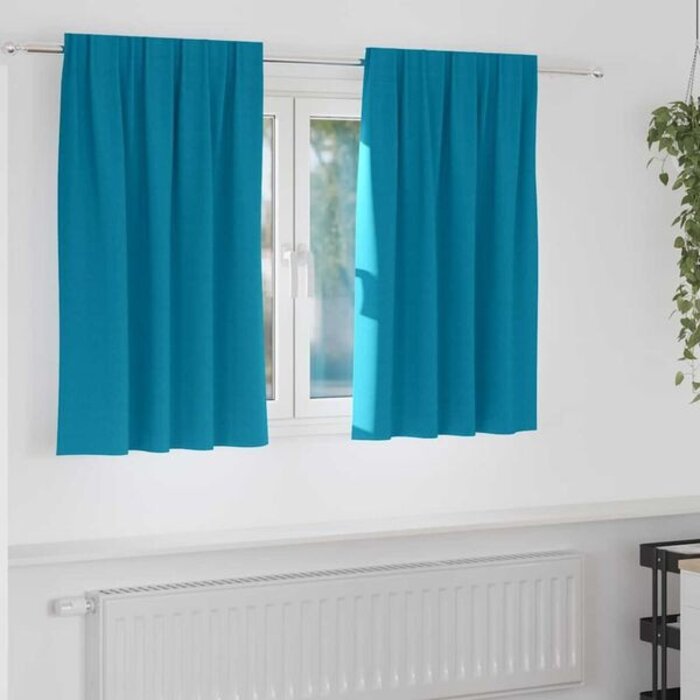 Vidaxl Verdunkelungsvorhänge 140x140cm, 2er-Set, Türkis - bis zu 32% reduziert