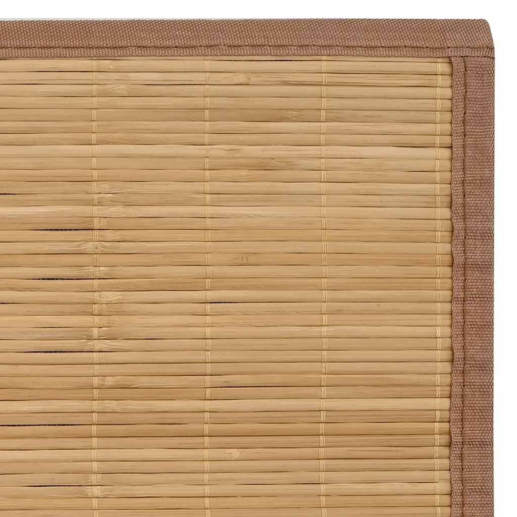 Vidaxl Bambusteppich 160x230 cm Braun - Natürlicher Wohnkomfort bis zu 34% günstiger