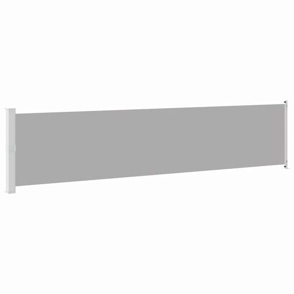 Vidaxl Ausziehbare Seitenmarkise 140x600cm Grau - Bis zu 34% sparen!