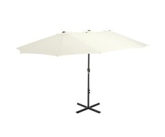 Vidaxl Ampelschirm 460x270 cm Sandfarben - 64% Rabatt