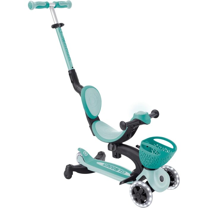 3-in-1 Kinderroller mit LED-Rädern - Salbeigrün, bis zu 35% Rabatt