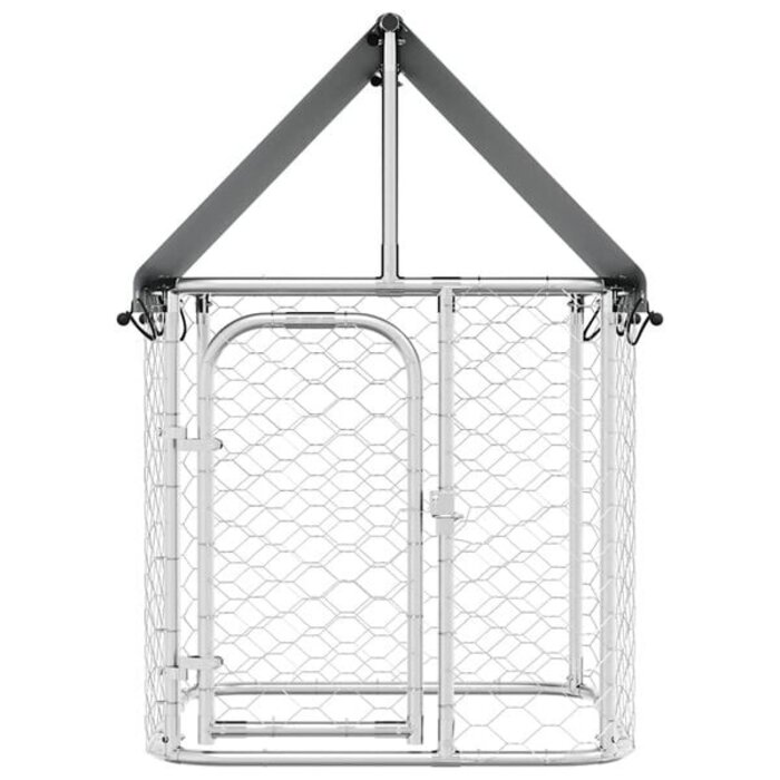 Vidaxl Robuster Hundezwinger mit Dach 100x100x150cm - bis zu 34% Rabatt