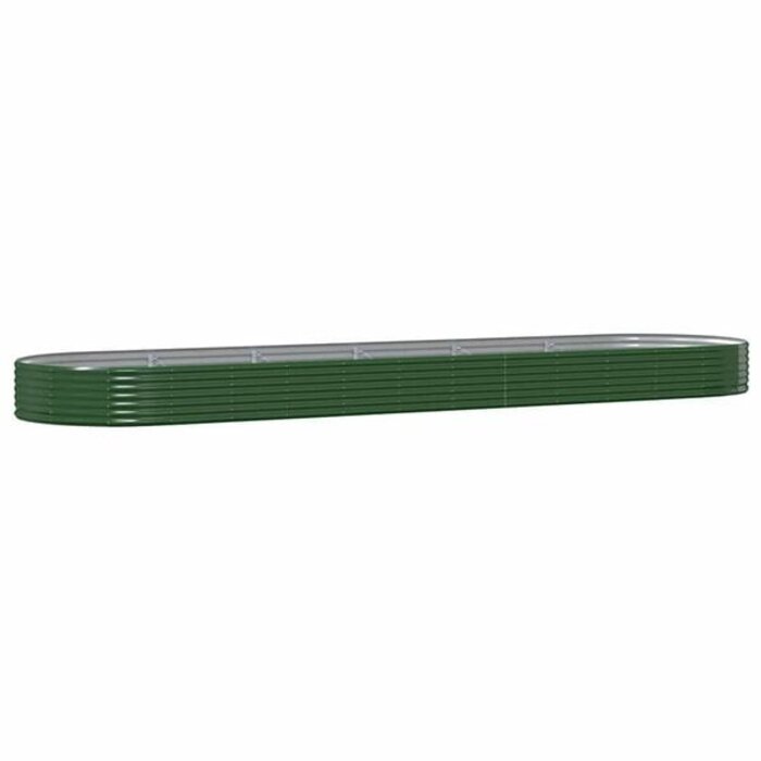 Vidaxl Großes Hochbeet 523x140x36 cm Stahl Grün - Bis zu 29% Rabatt