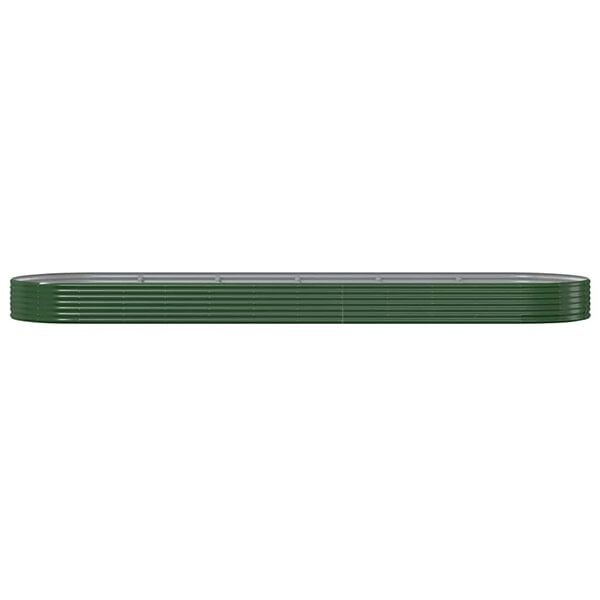 Vidaxl Großes Hochbeet 523x140x36 cm Stahl Grün - Bis zu 29% Rabatt