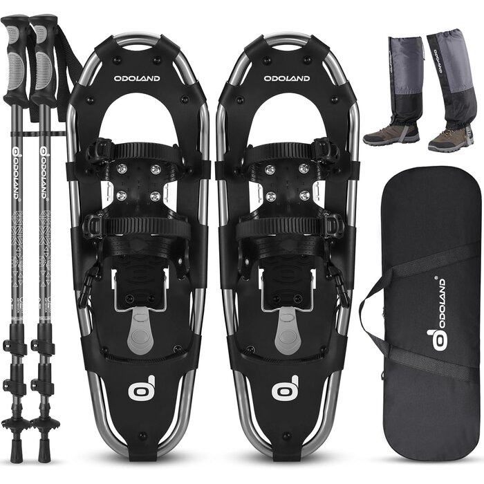 Schneeschuh-Set 4-in-1, Gr. M, inkl. Stöcke & Zubehör - bis zu 35% günstiger