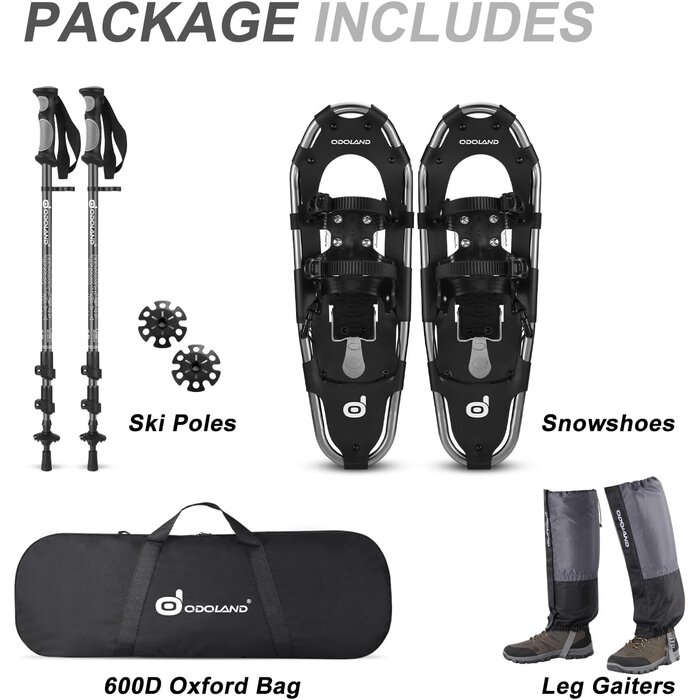 Schneeschuh-Set 4-in-1, Gr. M, inkl. Stöcke & Zubehör - bis zu 35% günstiger