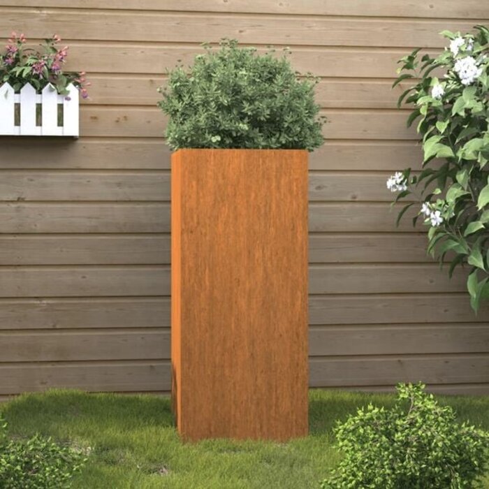 Vidaxl Design Pflanzkübel Cortenstahl 32x29x75 cm - Rostoptik - bis zu 28% sparen