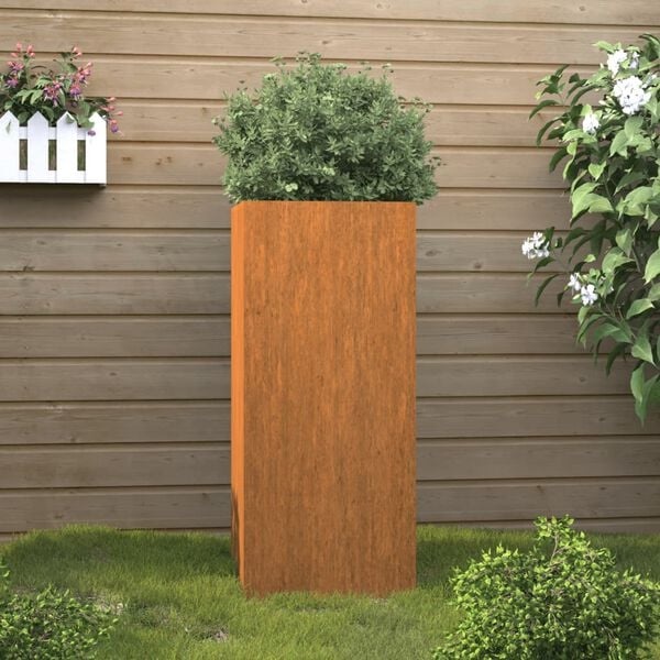 Vidaxl Design Pflanzkübel Cortenstahl 32x29x75 cm - Rostoptik - bis zu 28% sparen
