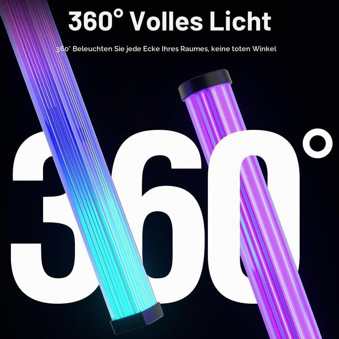 LED Lichtleisten 43 cm, 2er-Set RGBIC - Jetzt bis zu 32% günstiger!