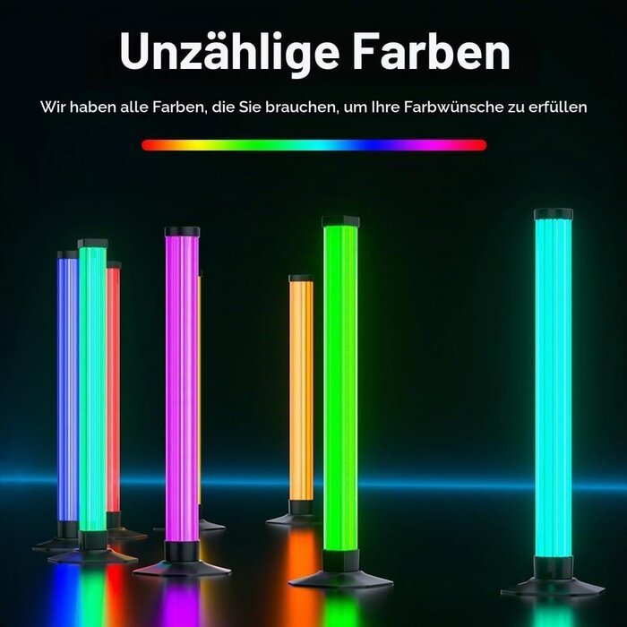 LED Lichtleisten 43 cm, 2er-Set RGBIC - Jetzt bis zu 32% günstiger!