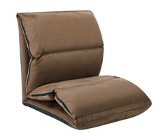 Vidaxl Klappbarer Bodenstuhl aus Mikrofaser, Taupe - 55% Rabatt