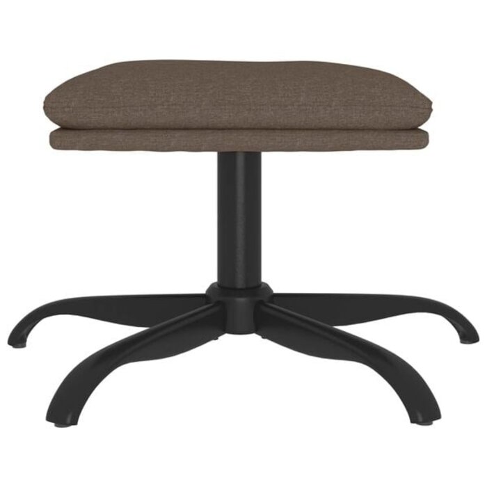 Vidaxl Eleganter Fußhocker 60x60 cm Taupe - Jetzt bis zu 33% günstiger sichern