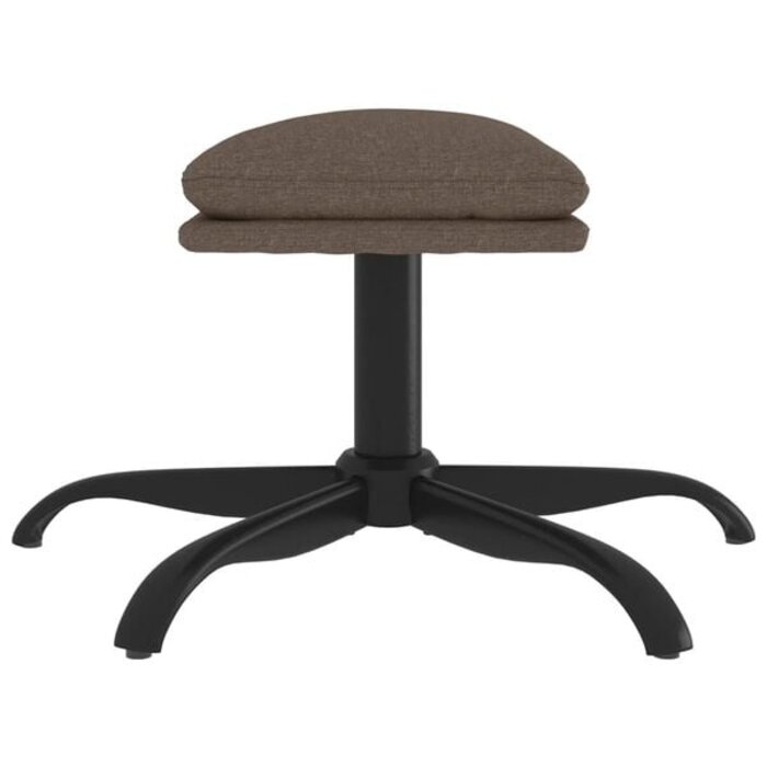 Vidaxl Eleganter Fußhocker 60x60 cm Taupe - Jetzt bis zu 33% günstiger sichern
