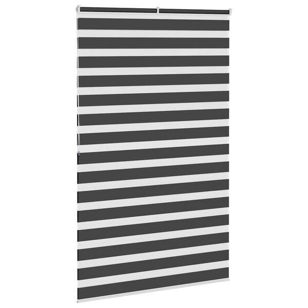 Vidaxl Doppelrollo 140x200 cm Schwarz - Flexibel montierbar - bis zu 32% günstiger