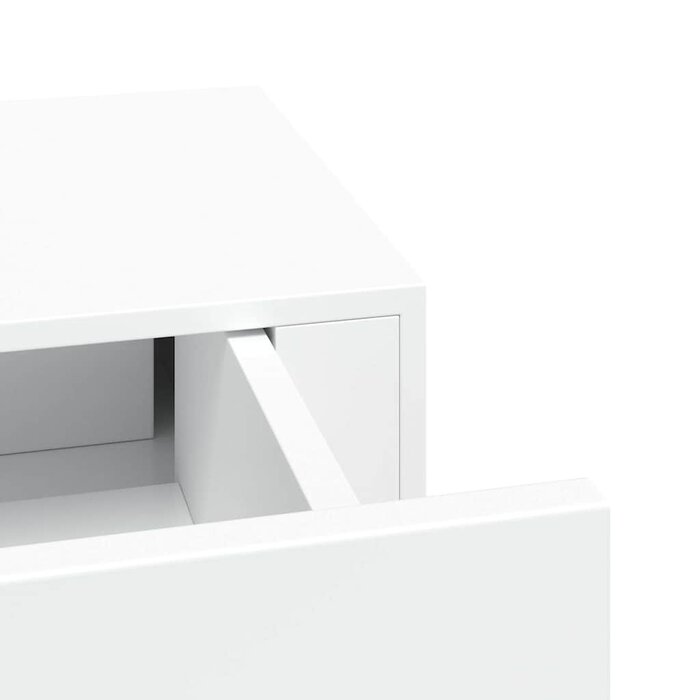 Vidaxl Wandregal mit Schublade 60x23,5cm MDF Weiß - Jetzt bis zu 32% günstiger