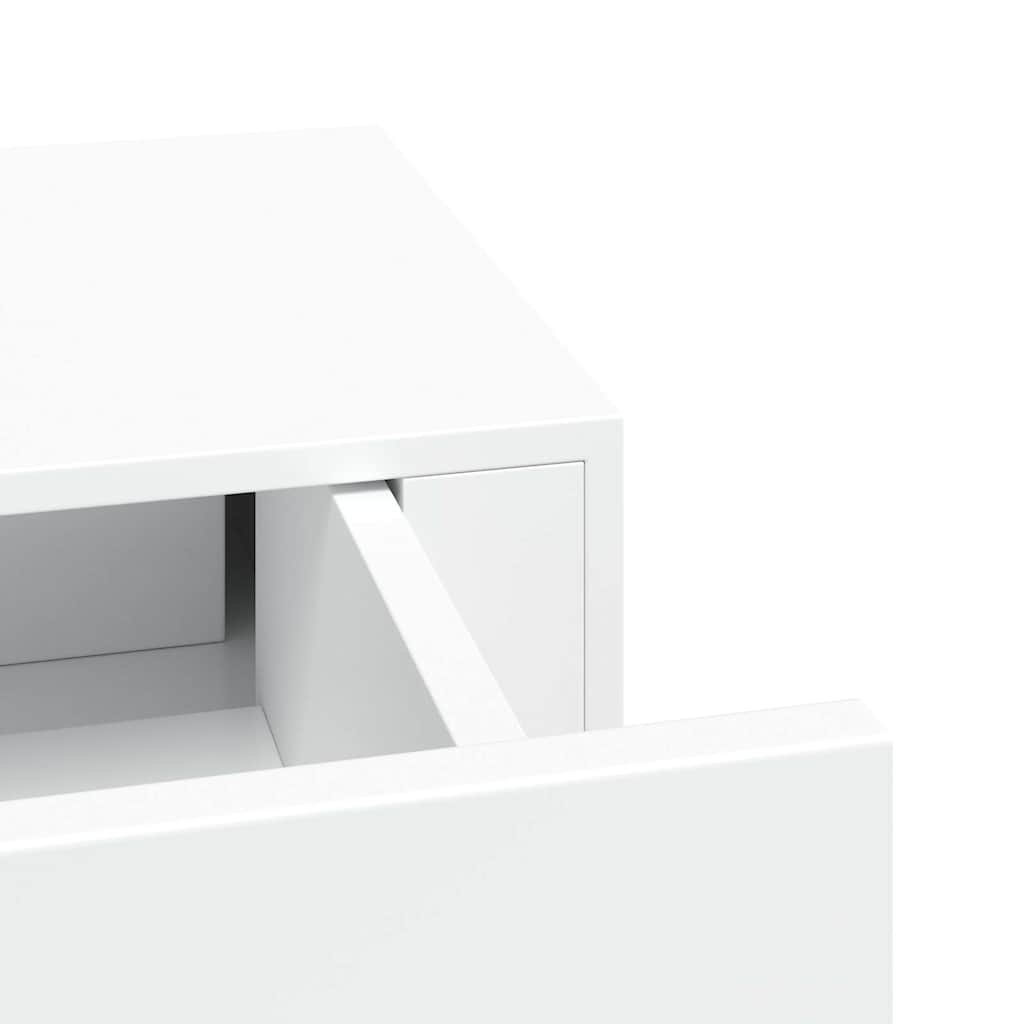 Vidaxl Wandregal mit Schublade 60x23,5cm MDF Weiß - Jetzt bis zu 32% günstiger