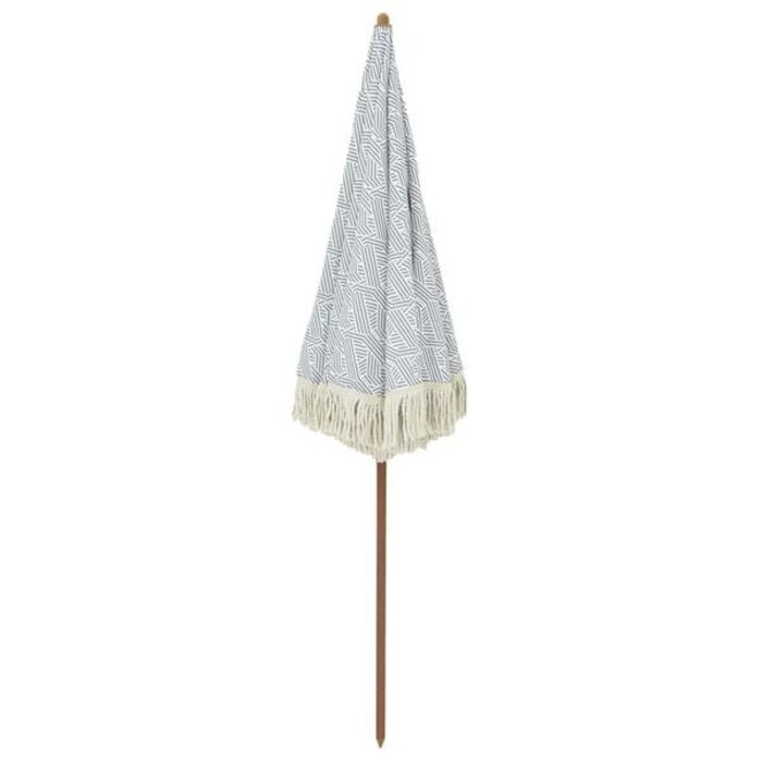 Vidaxl Strandsonnenschirm 160x160cm - Grau/Weiß - Bis zu 33% Rabatt im Outlet