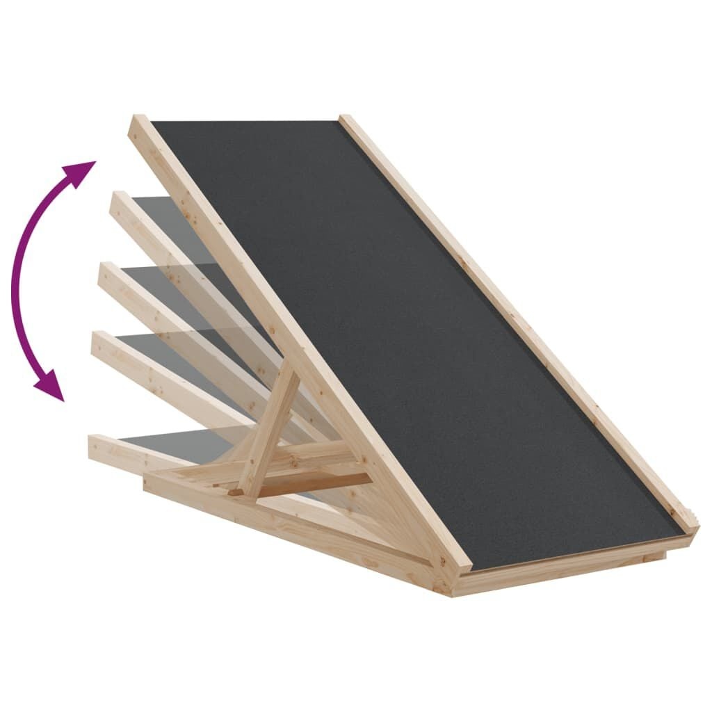 Vidaxl Hunderampe aus Kiefernholz 100x40 cm - Klappbar & Höhenverstellbar - bis zu 33%