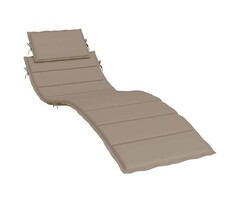 Vidaxl Liegestuhlauflage 186x58x4 cm in Taupe - 53% Rabatt