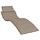 Gemütliche Liegestuhlauflage 186x58x4 cm in Taupe - bis zu 33% reduziert